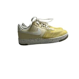 Nike Air Force 1 Crater Summit White Yellow Low Sneakers Size 9.5 Men’s casual